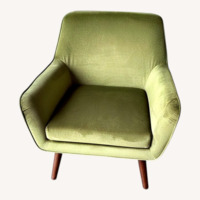 Green Velvet Armchair