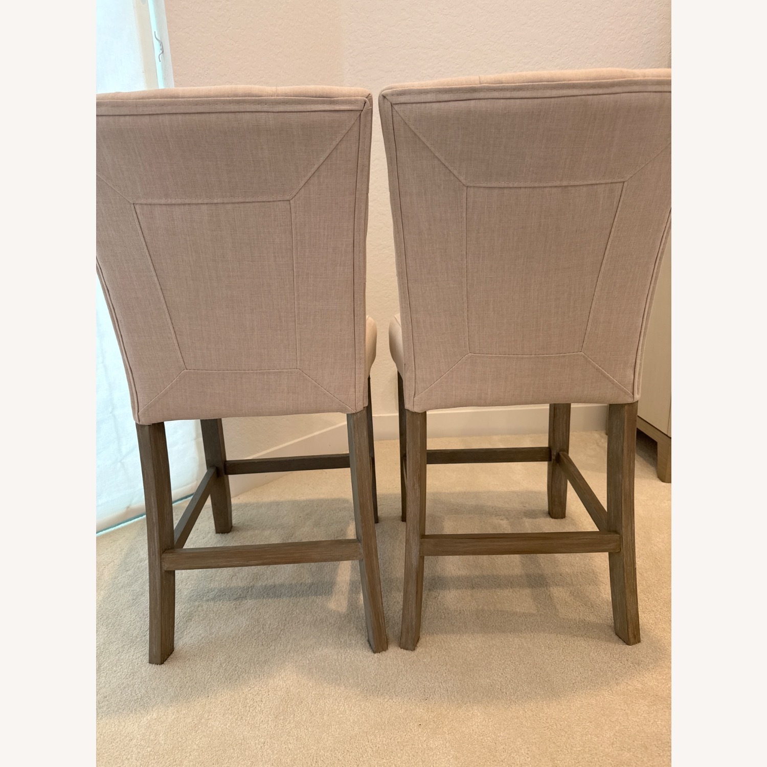 Value City Steve Silver 2 Cloth Stools  - image-3