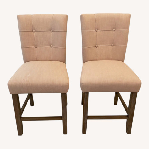 Used Value City Steve Silver 2 Cloth Stools  for sale on AptDeco