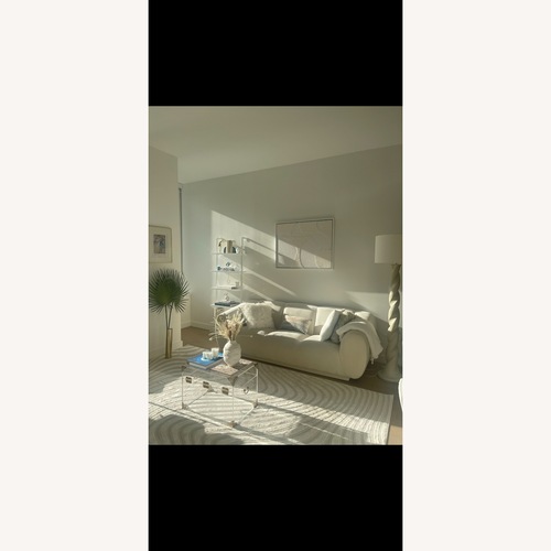 Used TOV Furniture White Velvet 3+ Seater Sofa for sale on AptDeco