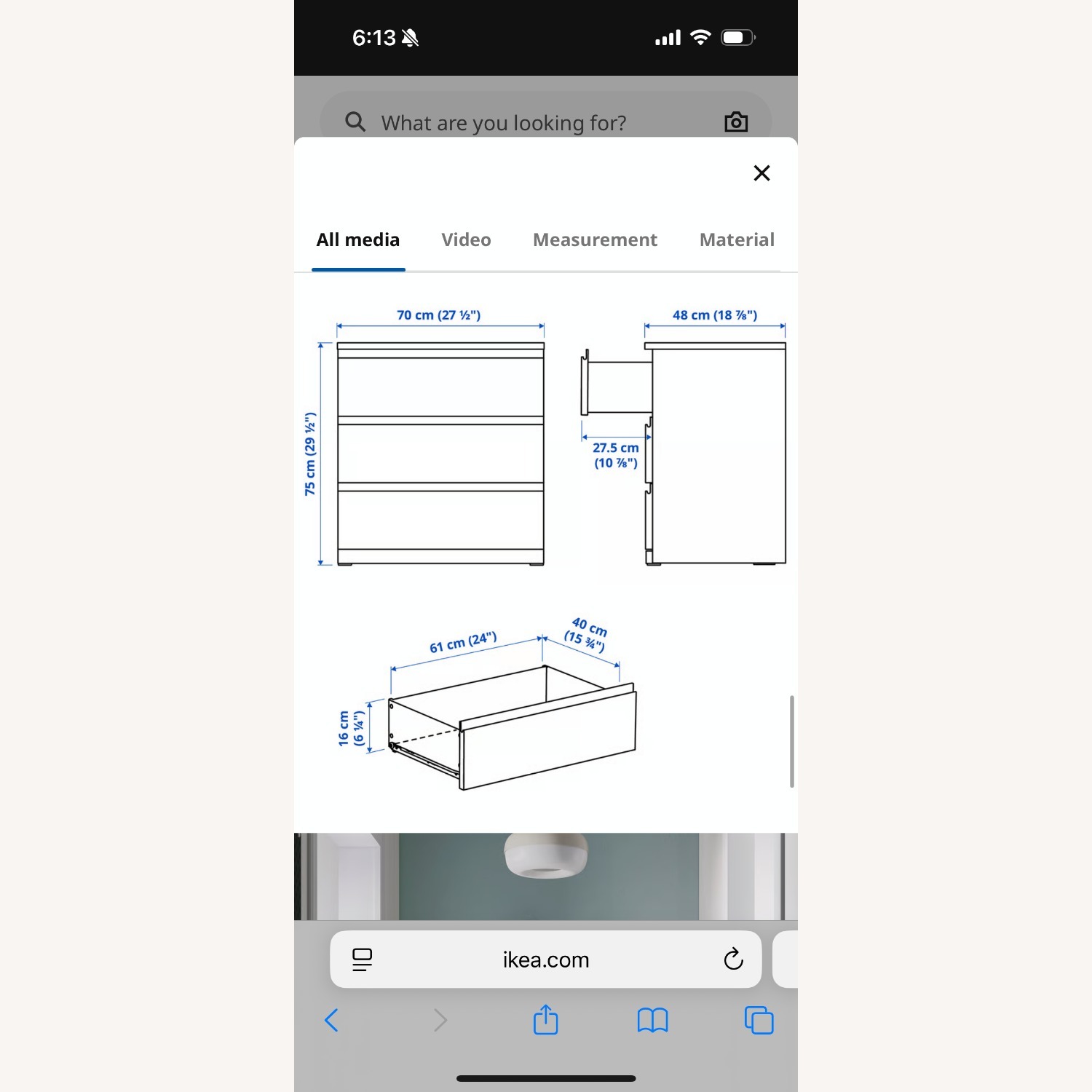 IKEA Storklinta 3-Drawer Dresser - image-2