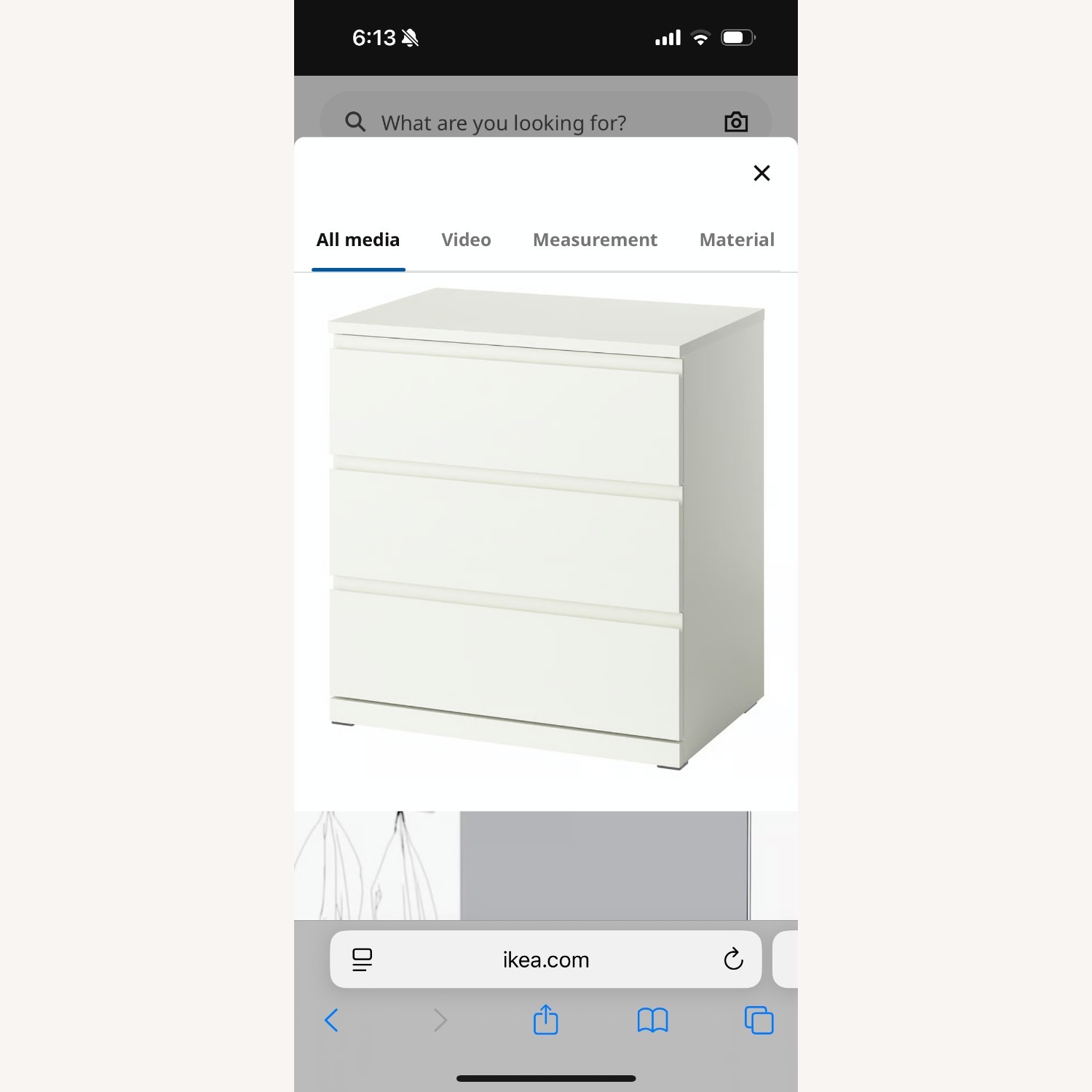 IKEA Storklinta 3-Drawer Dresser - image-1