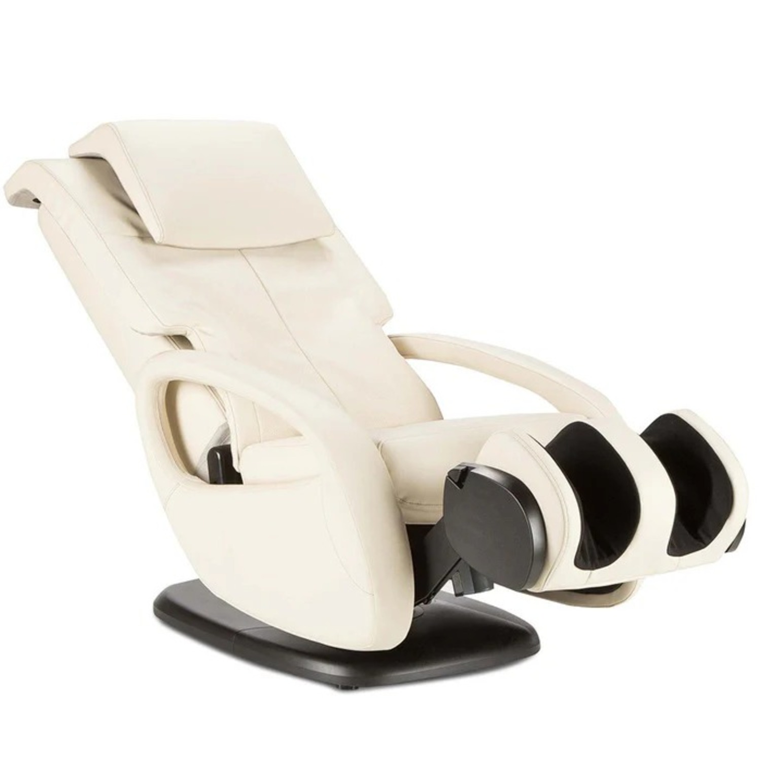 Human Touch White Leather Recliner - image-1