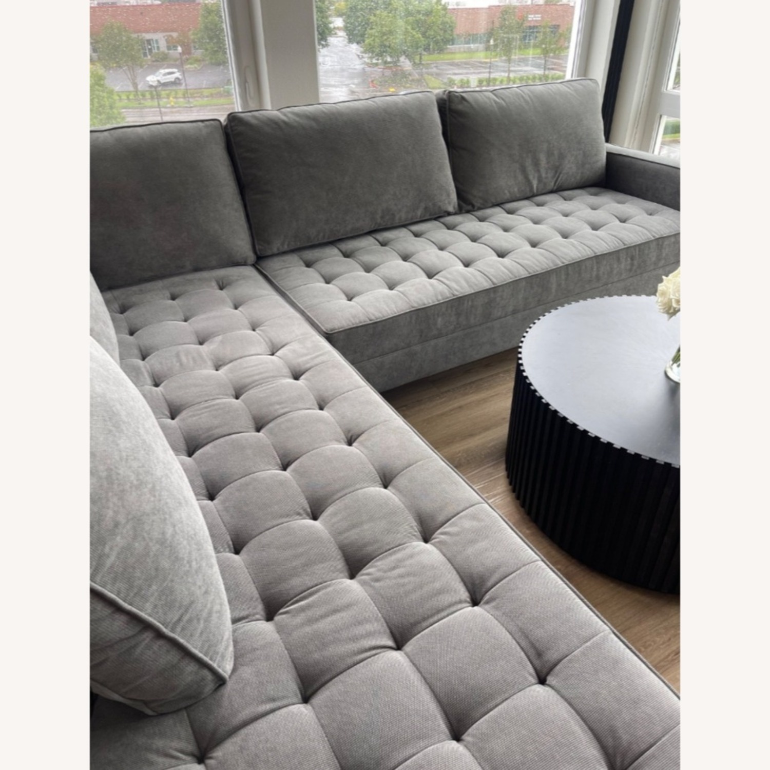 Z Gallerie 2 piece Right Arm Facing Sectional  - image-2