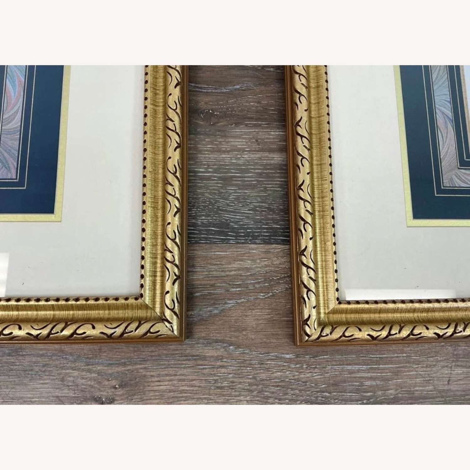 Antique Pair of Framed Botanical Floral Prints - image-4