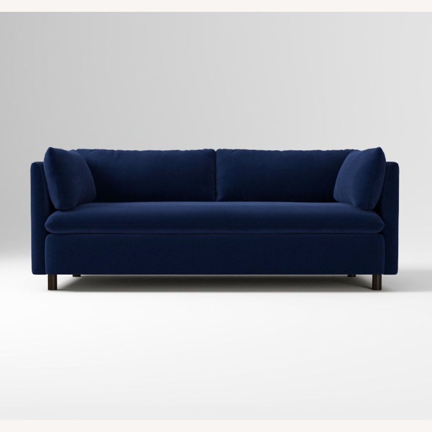 West Elm Shelter Sleeper Sofa in Navy Velvet - image-1