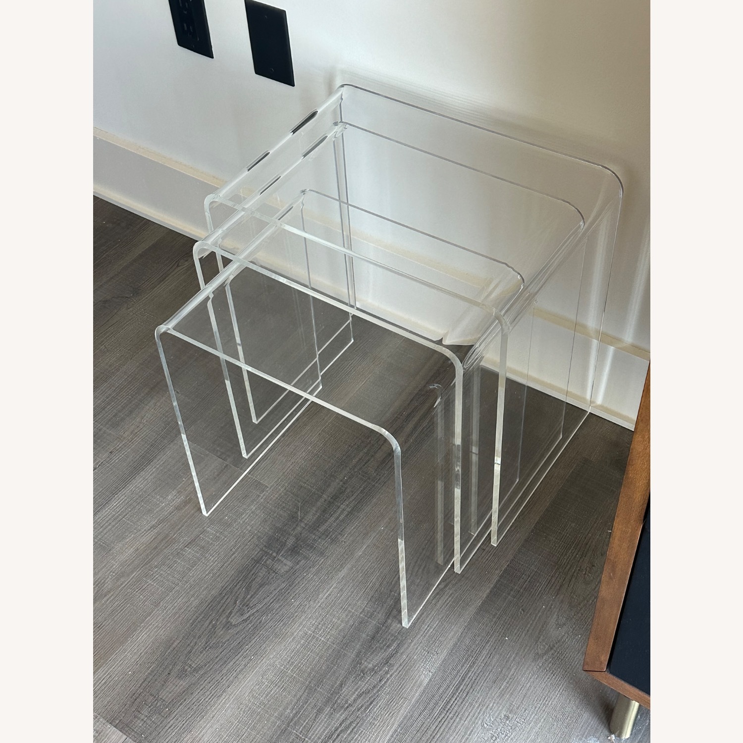 CB2 3-Pc Acrylic Nesting Table Set - image-2