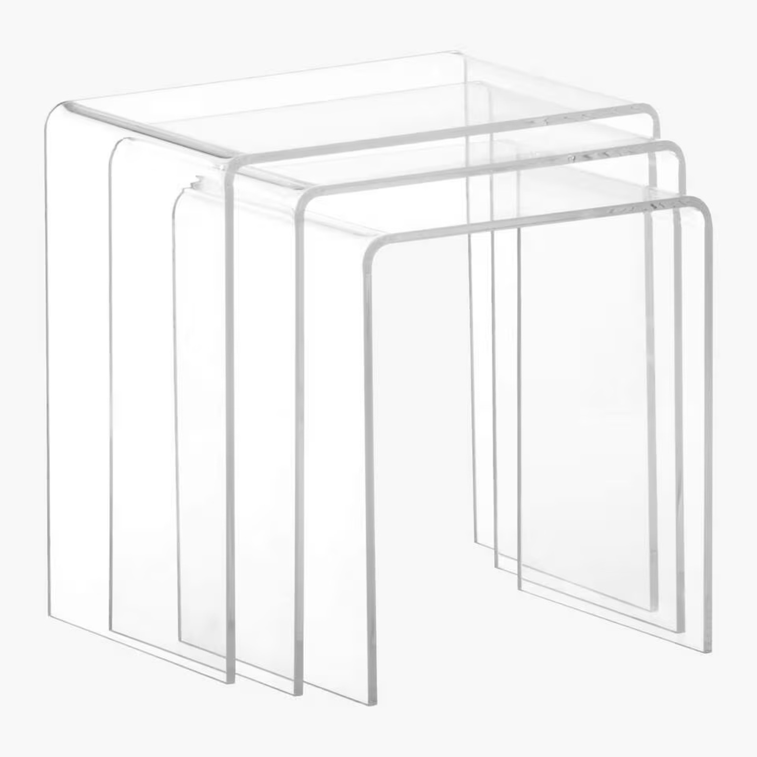 CB2 3-Pc Acrylic Nesting Table Set - image-5
