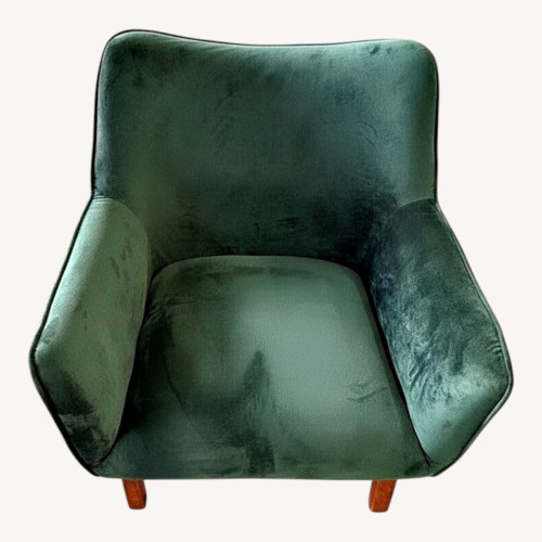 Used Green Velvet Armchair for sale on AptDeco