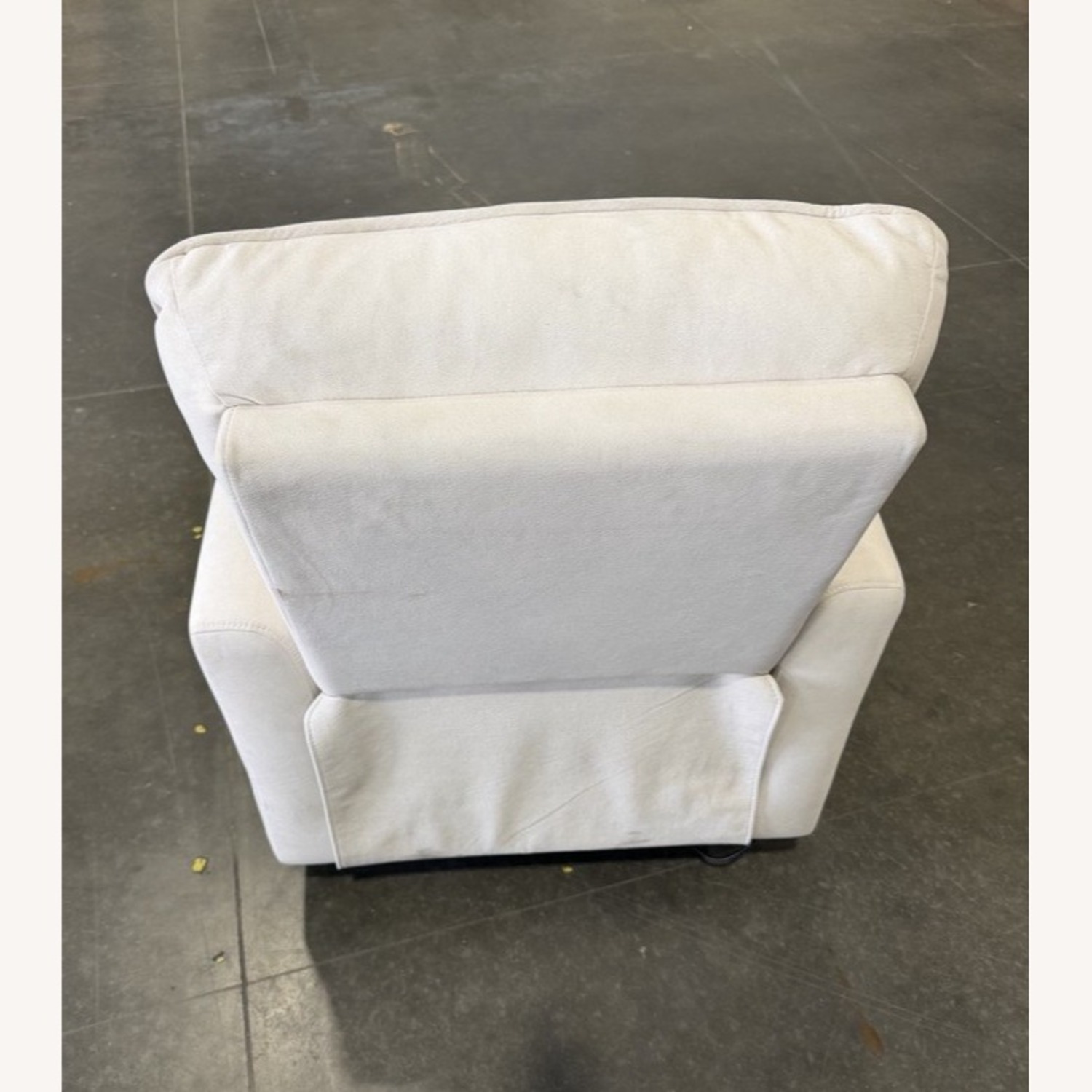 Cream Microsuede Recliner - image-3