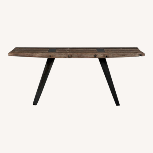 Used Crate & Barrel Phoenix Dark Brown Work Table for sale on AptDeco