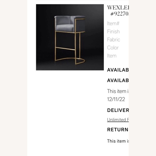 Used Restoration Hardware Wexler Counter Stools x3 for sale on AptDeco