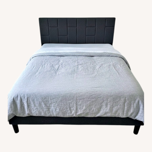 Used Light Gray Queen Bed for sale on AptDeco