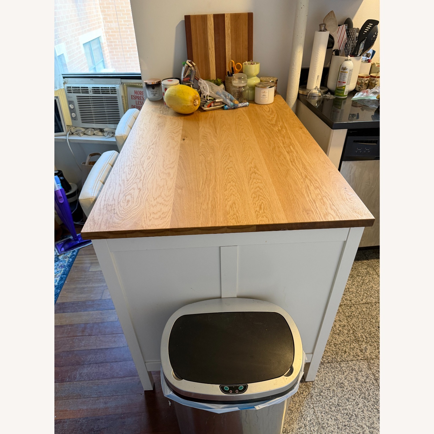 IKEA Tornviken Series White Wood Kitchen Island - image-2