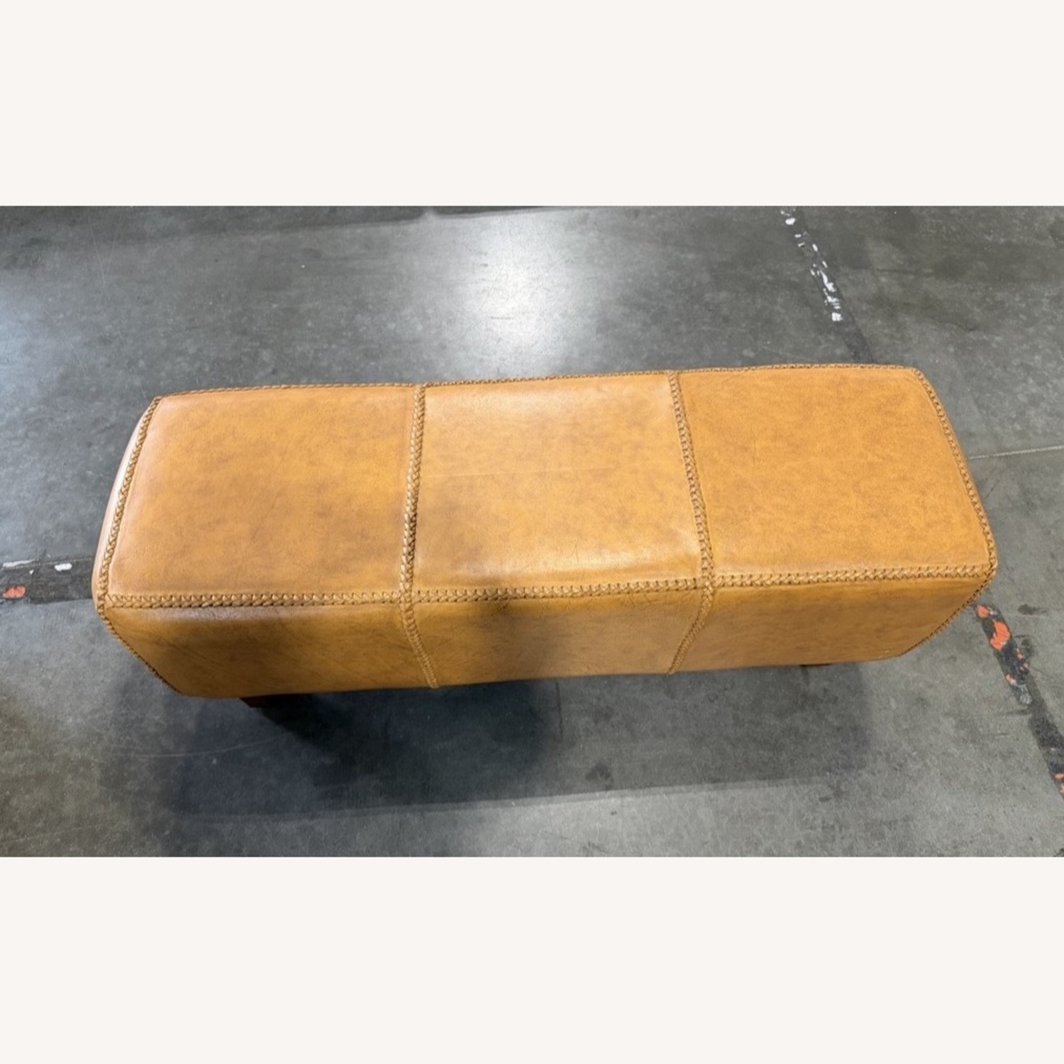 Natural Leather Bench - image-3