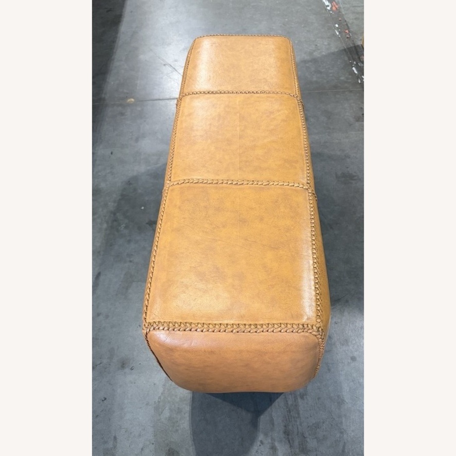 Natural Leather Bench - image-2