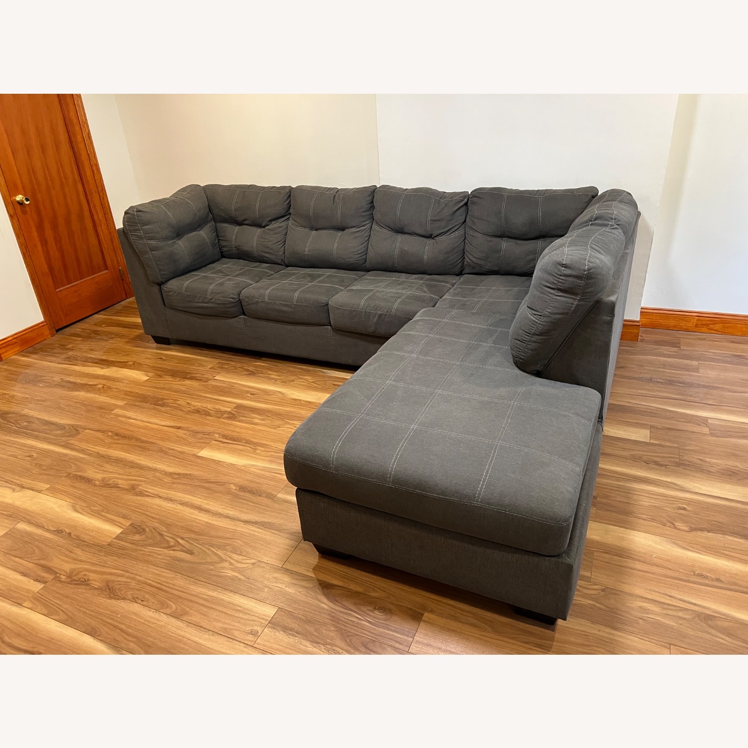 Ashley Furniture Dark Gray 2 Piece Sectional - image-2