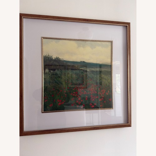 Used Red Poppies Framed Art Print for sale on AptDeco