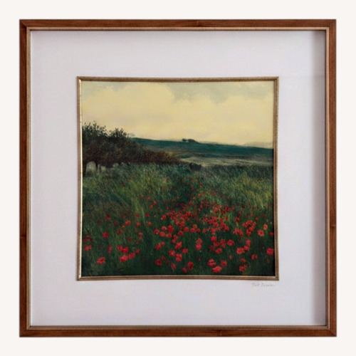 Used Red Poppies Framed Art Print for sale on AptDeco