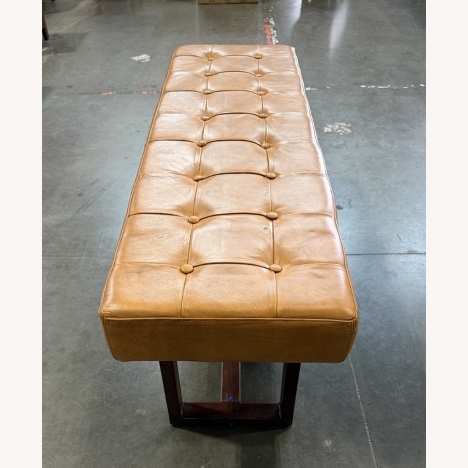 Natural Leather Bench - image-3