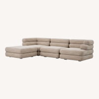 Malaga Natural Fabric 3+ Piece Sectional