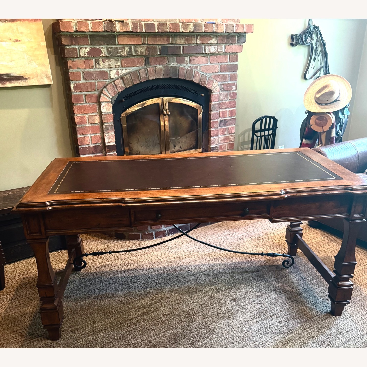 Stanley Furniture Wood Desk - image-1