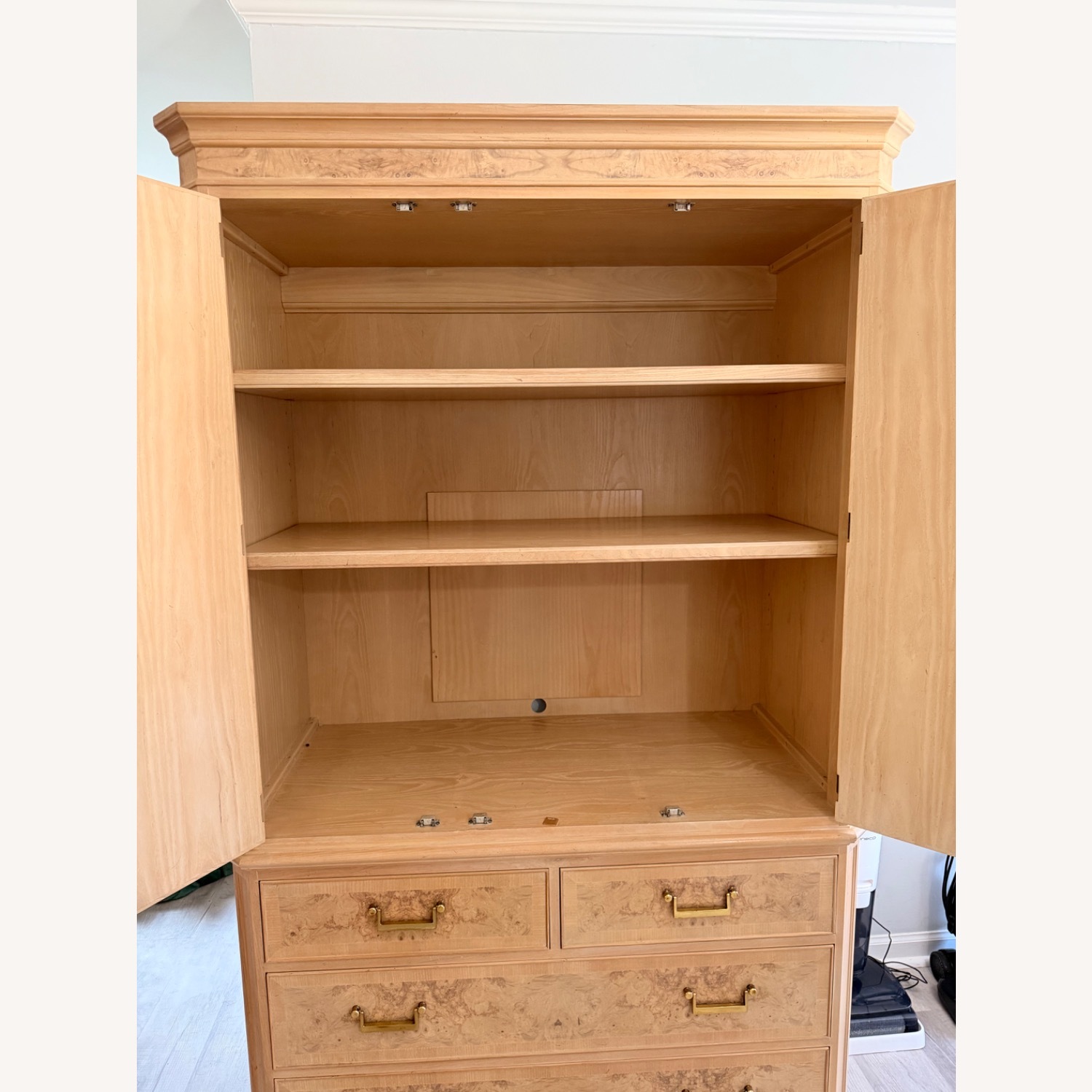 Drexel Heritage Burlwood Armoire Cabinet - image-2