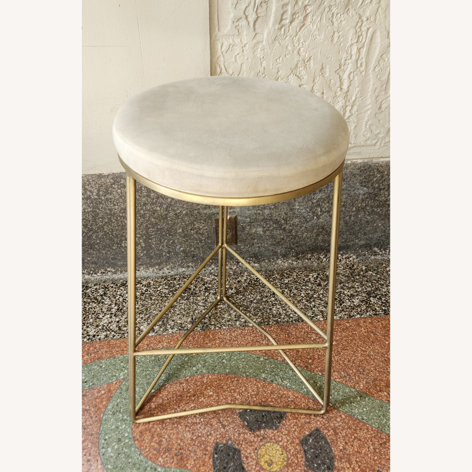 Meridian Home Tres Metal Stool - image-1