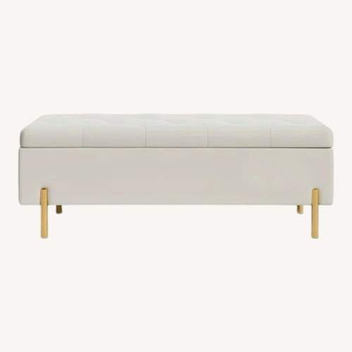 Used Wayfair Velvet Storage Bench Entryway/End of Bed for sale on AptDeco