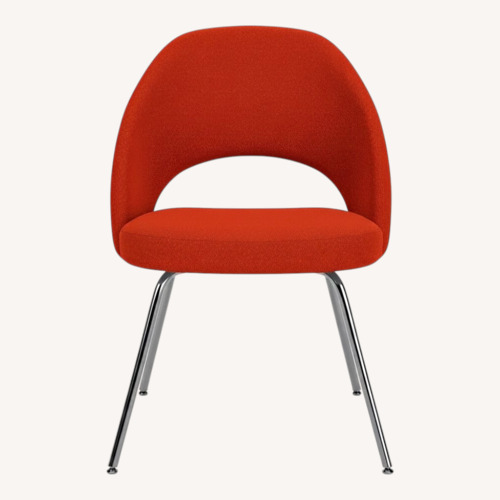 Used Knoll Red Fabric Dining Chair for sale on AptDeco