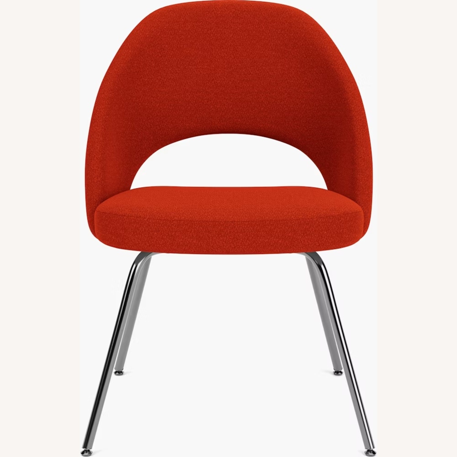 Knoll Red Fabric Dining Chair - image-8