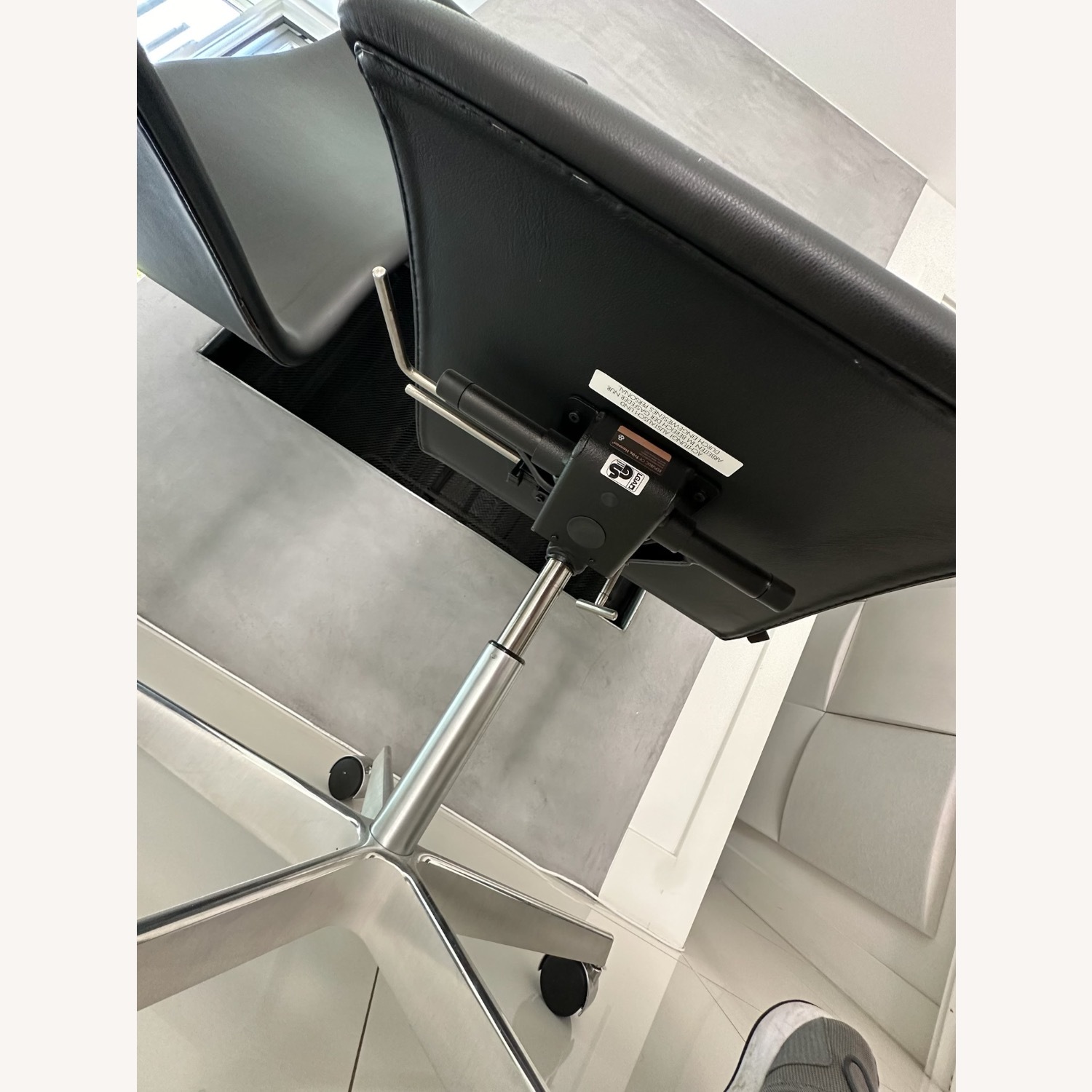 Fritz Hansen Black Leather Office Chairs - image-5