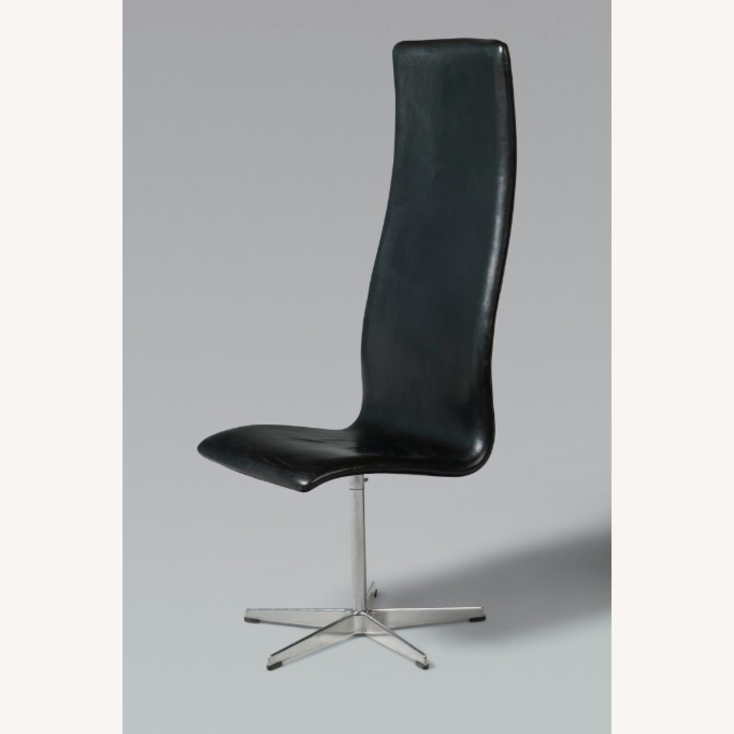Fritz Hansen Black Leather Office Chairs - image-7