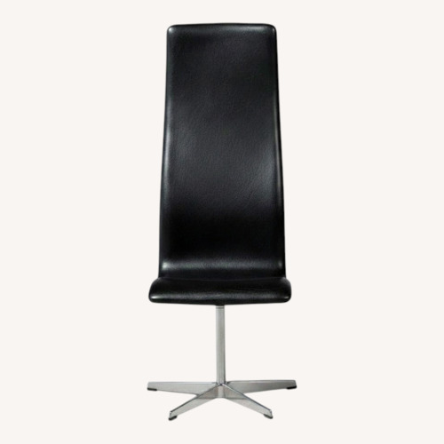 Used Fritz Hansen Black Leather Office Chairs for sale on AptDeco