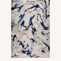 The Rug Company Silver Wool Area Rug 10' x 12'