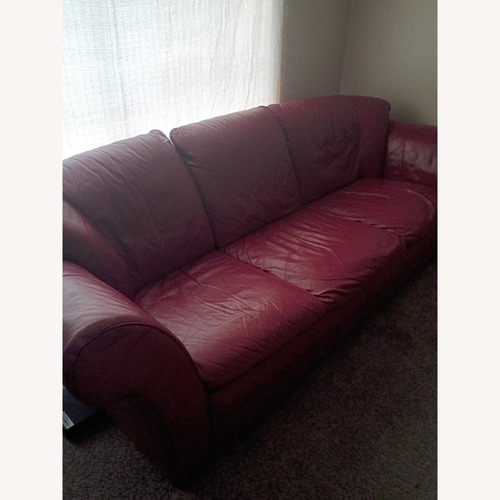 Used Custom Design Real Faux Fur Leather Sofa  for sale on AptDeco