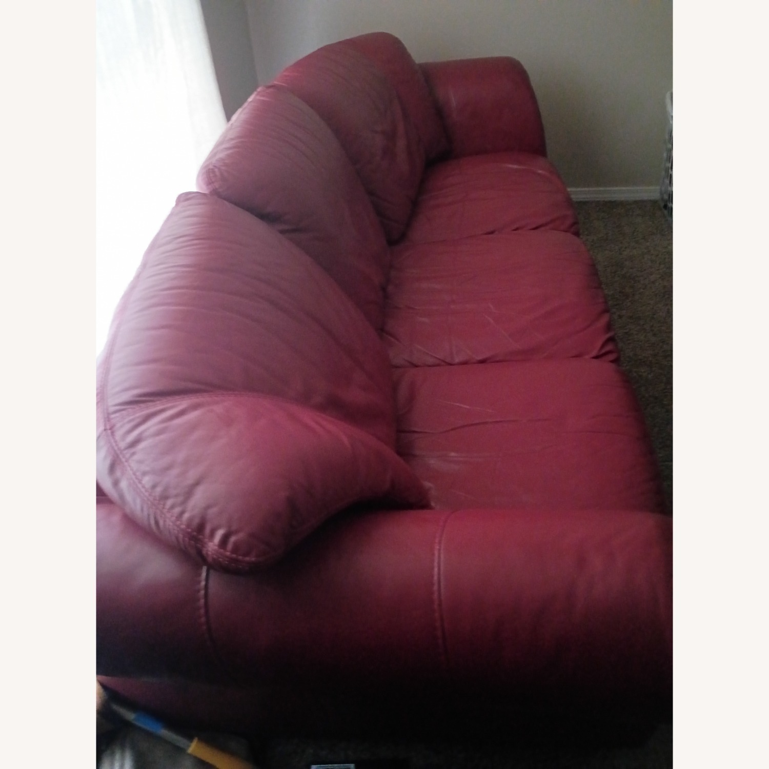 Custom Design Real Faux Fur Leather Sofa  - image-2