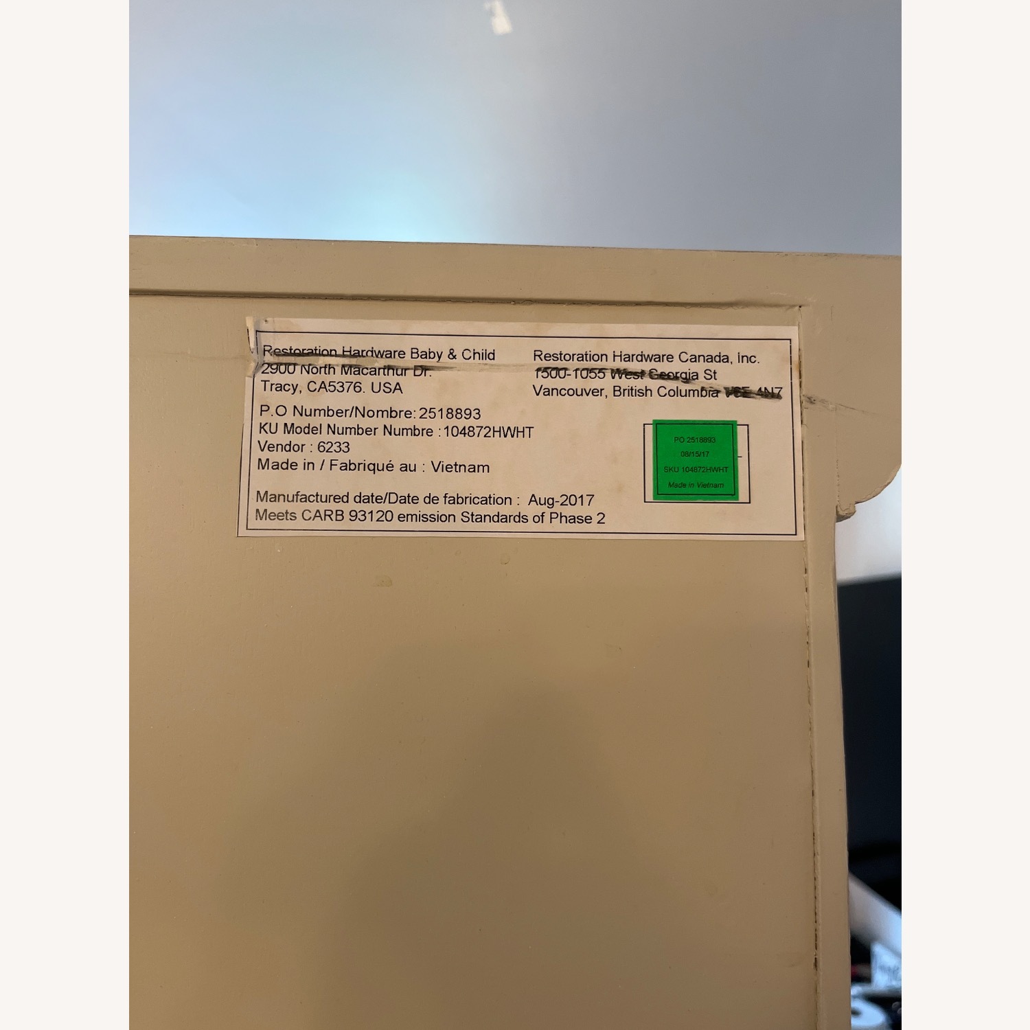 Restoration Hardware White Wood Armoire - image-6