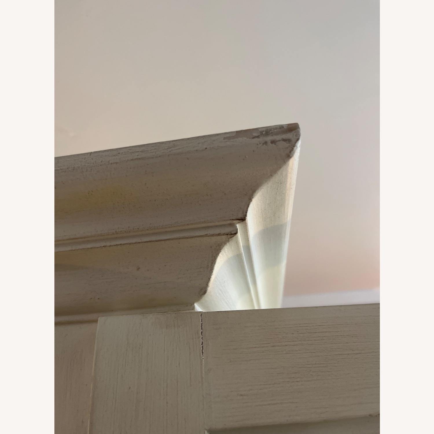 Restoration Hardware White Wood Armoire - image-4