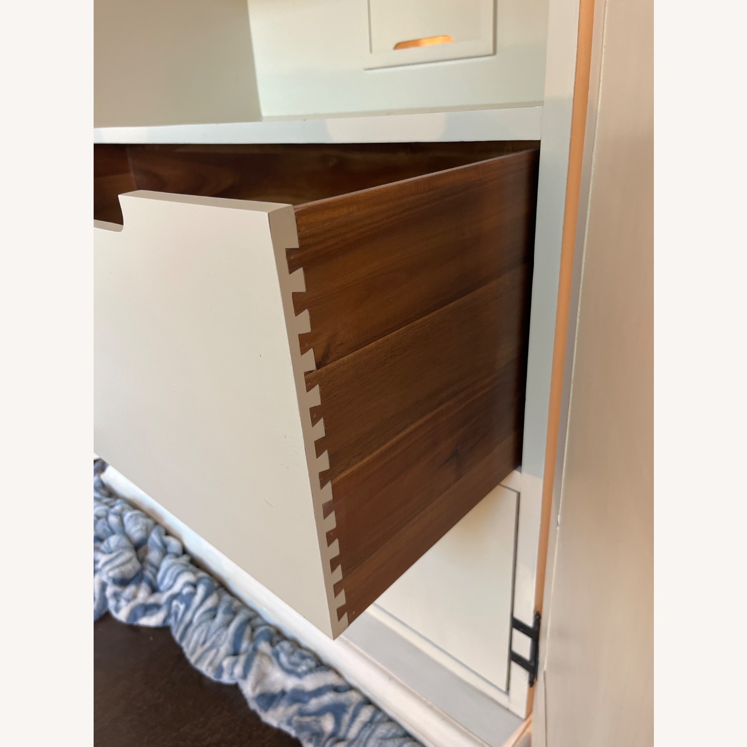 Restoration Hardware White Wood Armoire - image-8