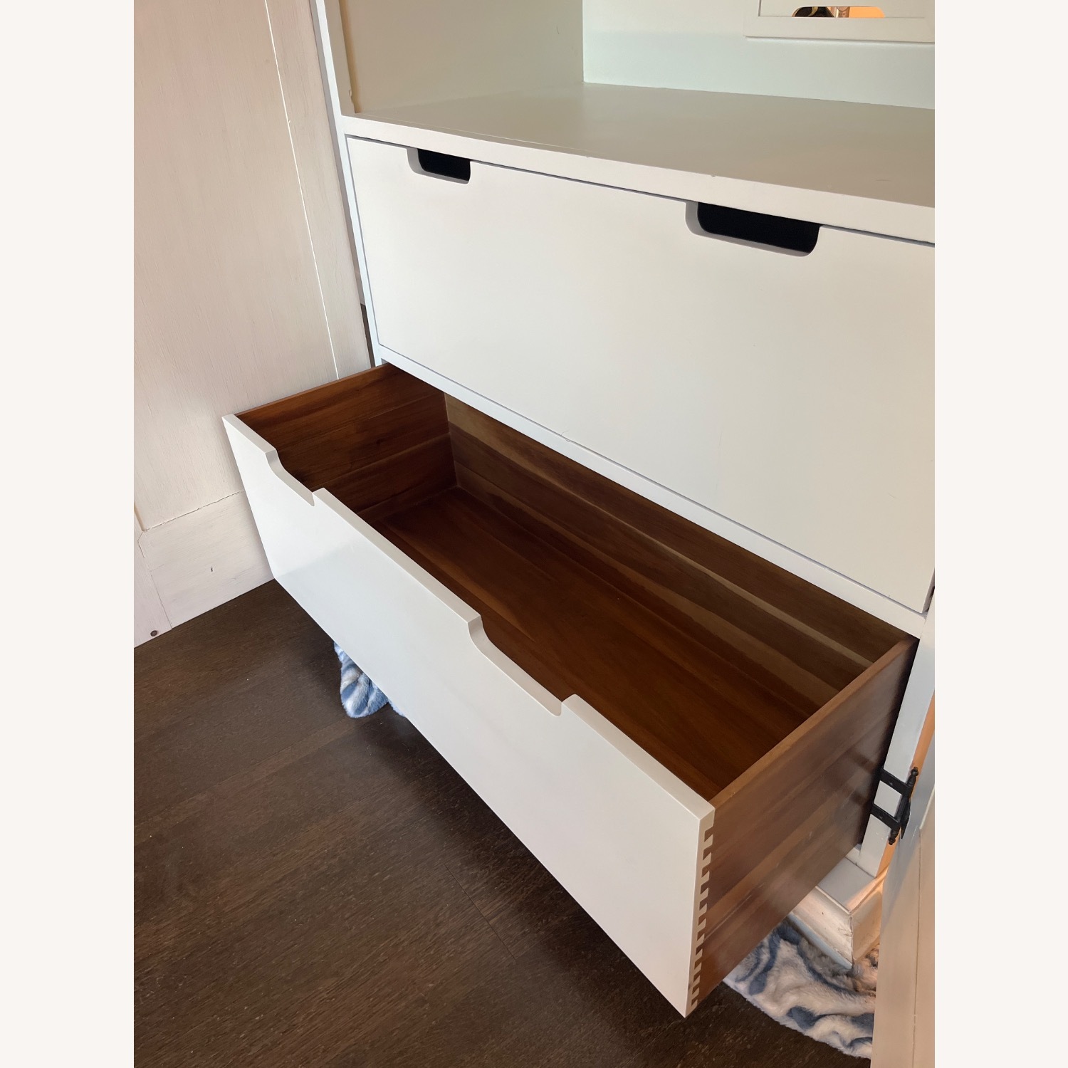 Restoration Hardware White Wood Armoire - image-12