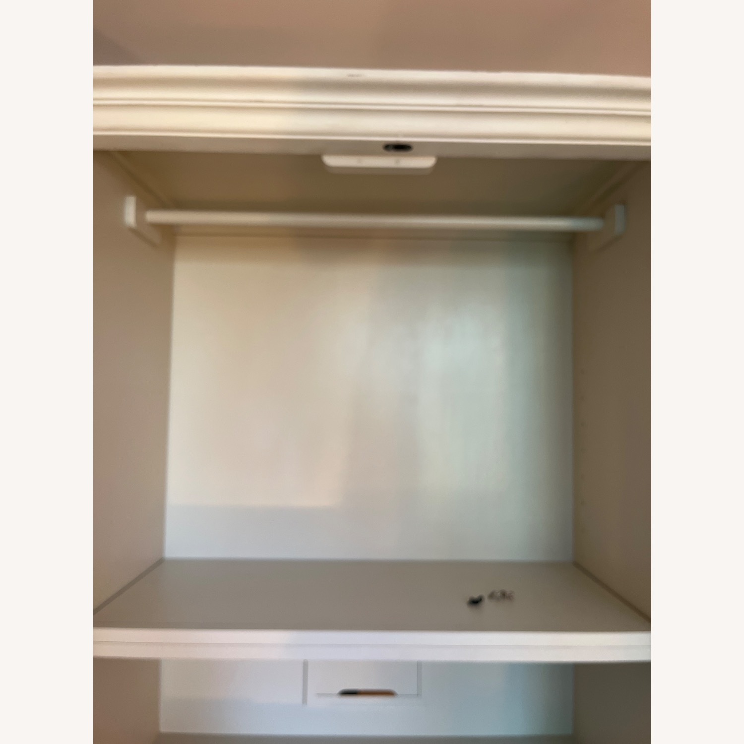 Restoration Hardware White Wood Armoire - image-10