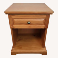 Pair of Solid Pine Nightstands with Drawer