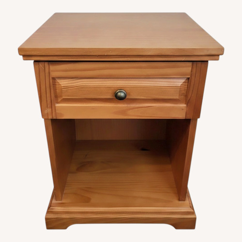 Used Pair of Solid Pine Nightstands with Drawer for sale on AptDeco