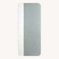 CB2 Audre Unlacquered Brass Rectangular Wall Mirror