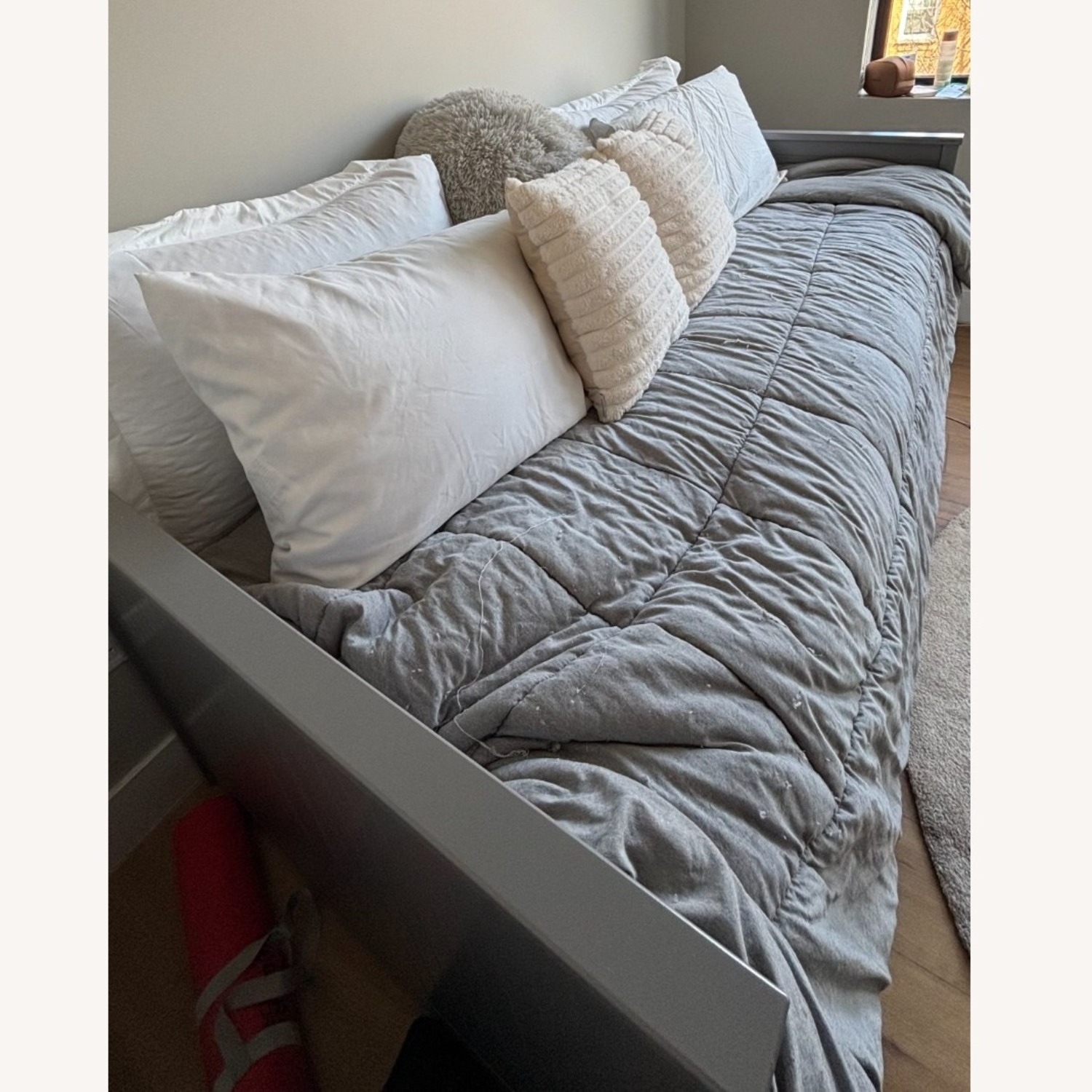 IKEA Dark Gray Wood Daybed - image-5