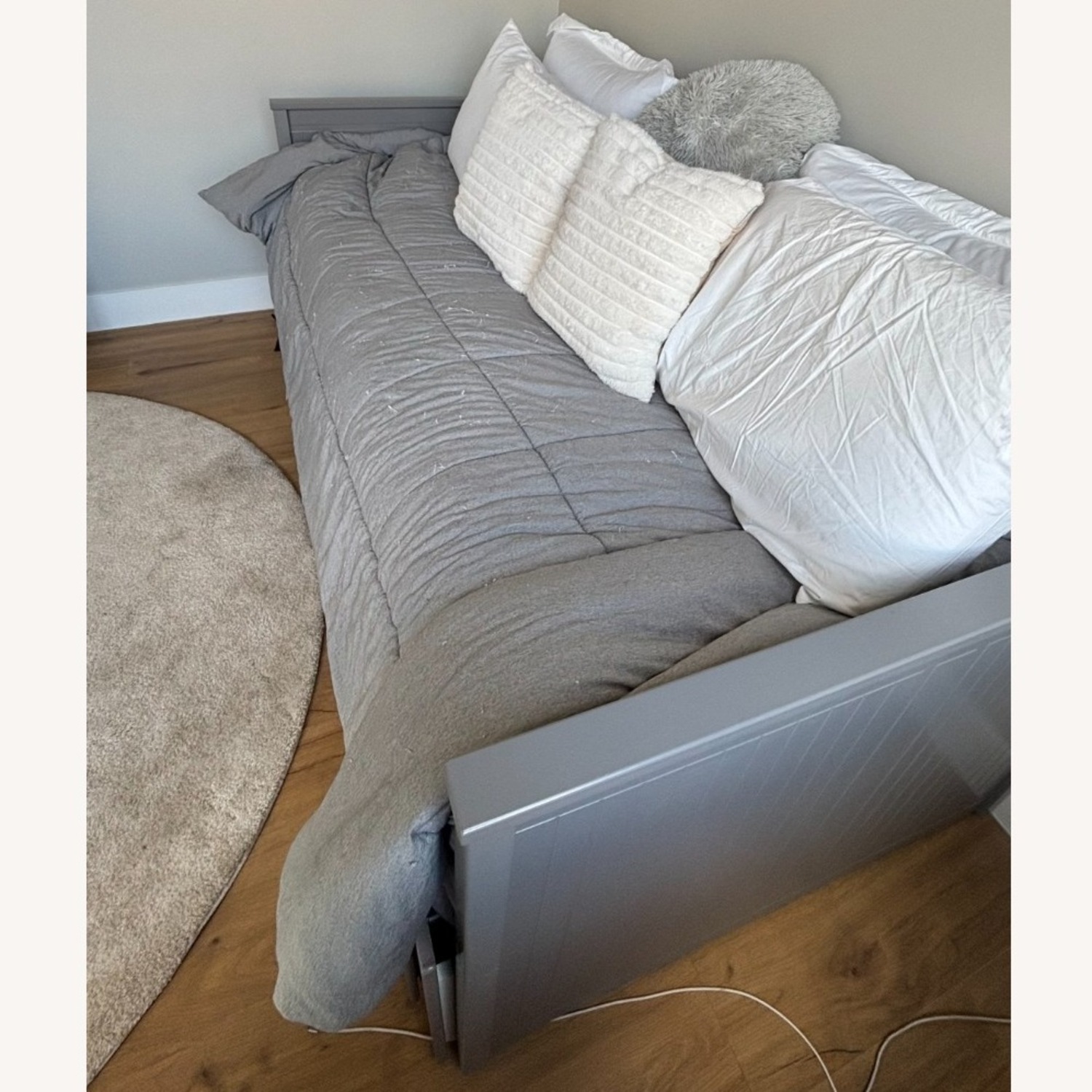 IKEA Dark Gray Wood Daybed - image-4