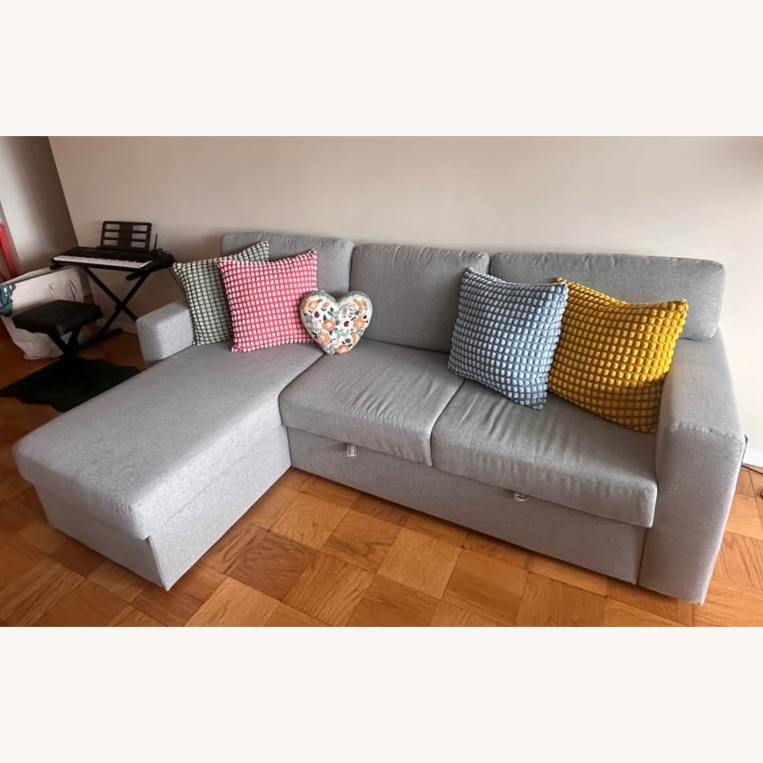 IKEA Light Gray Sleeper Sofa - image-1