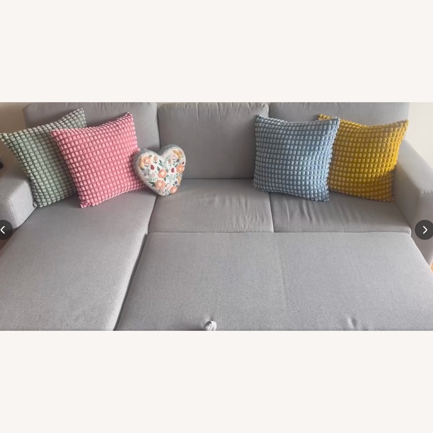 IKEA Light Gray Sleeper Sofa - image-3