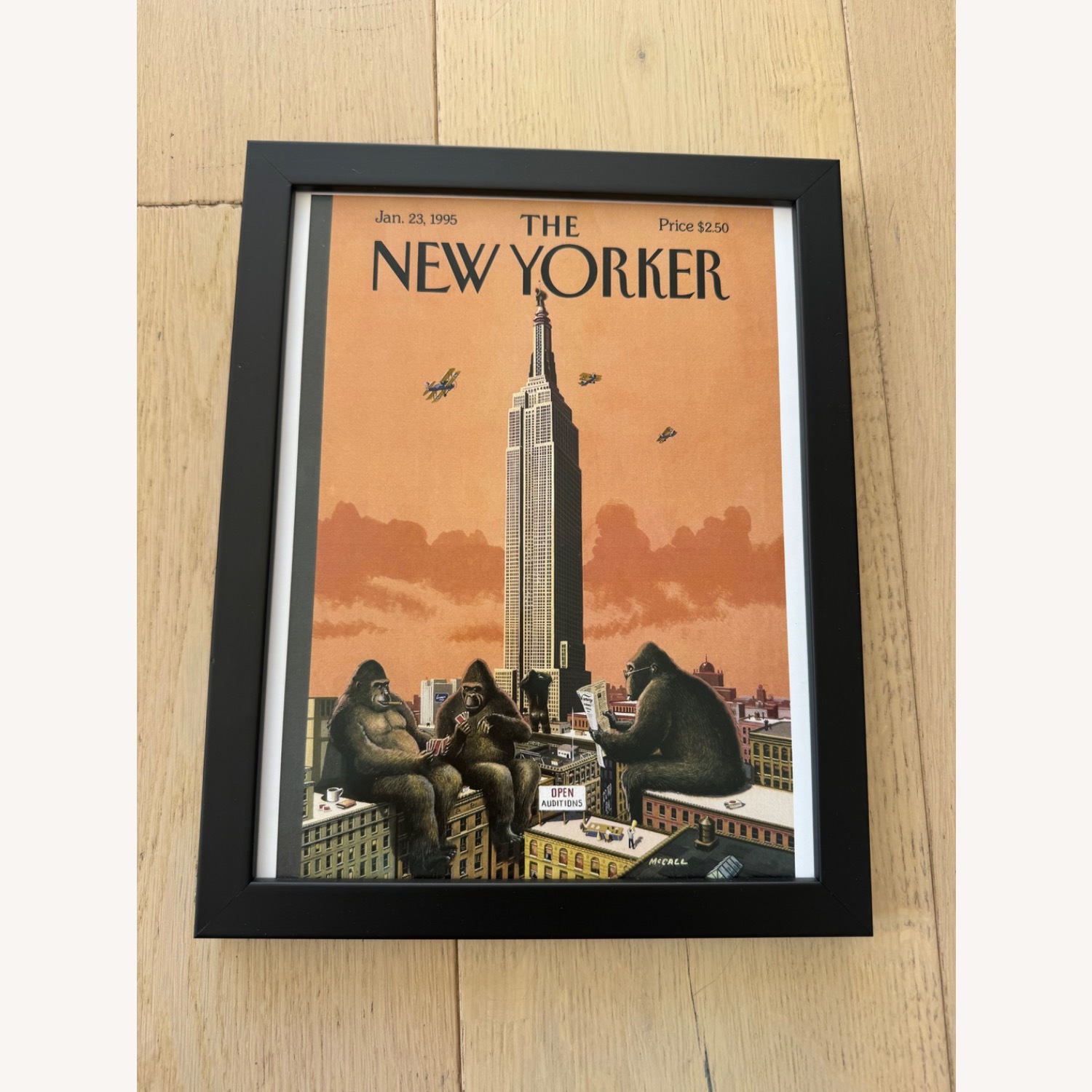 Framed New Yorker Wall Decor - image-1